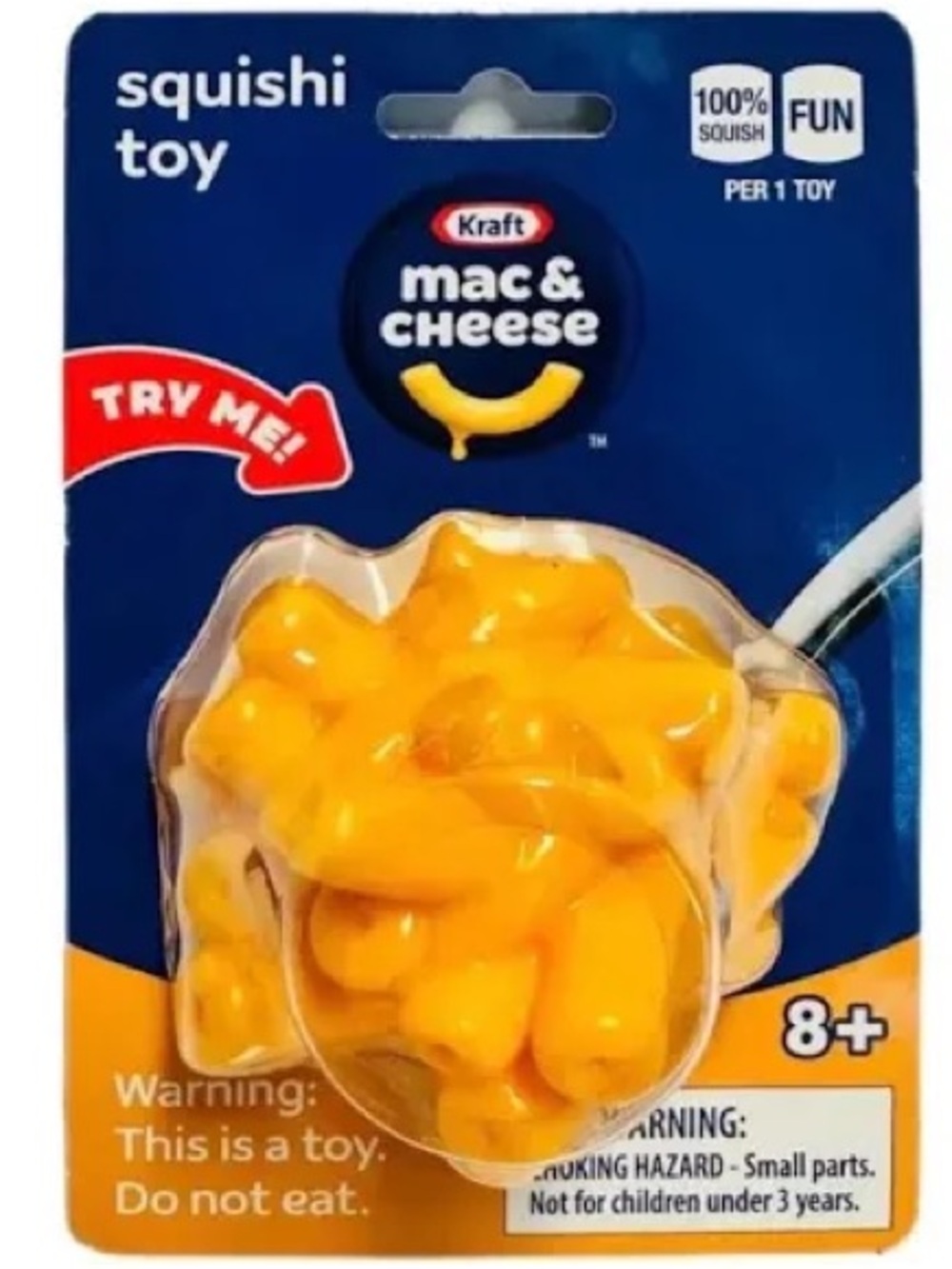 Mac & Cheese Yellow Squishi Toy - Kids Squeeze Plush Toy